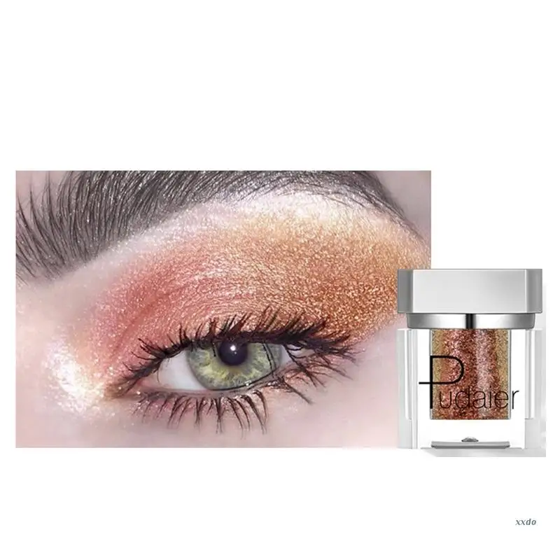 Ombretto Glitter monocromatico Shiny Diamond Eye Shadow Palette evidenziatore in polvere Shimmer Bright Earth Color Eye Makeup