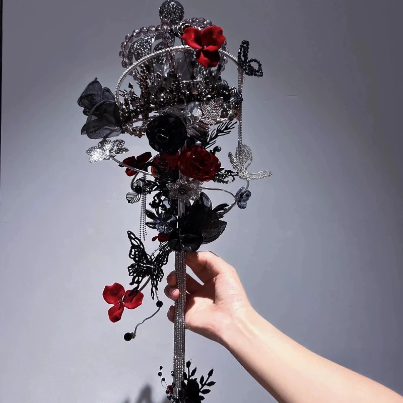 

Western scepter bridal bouquet wedding dark theme art wedding gift
