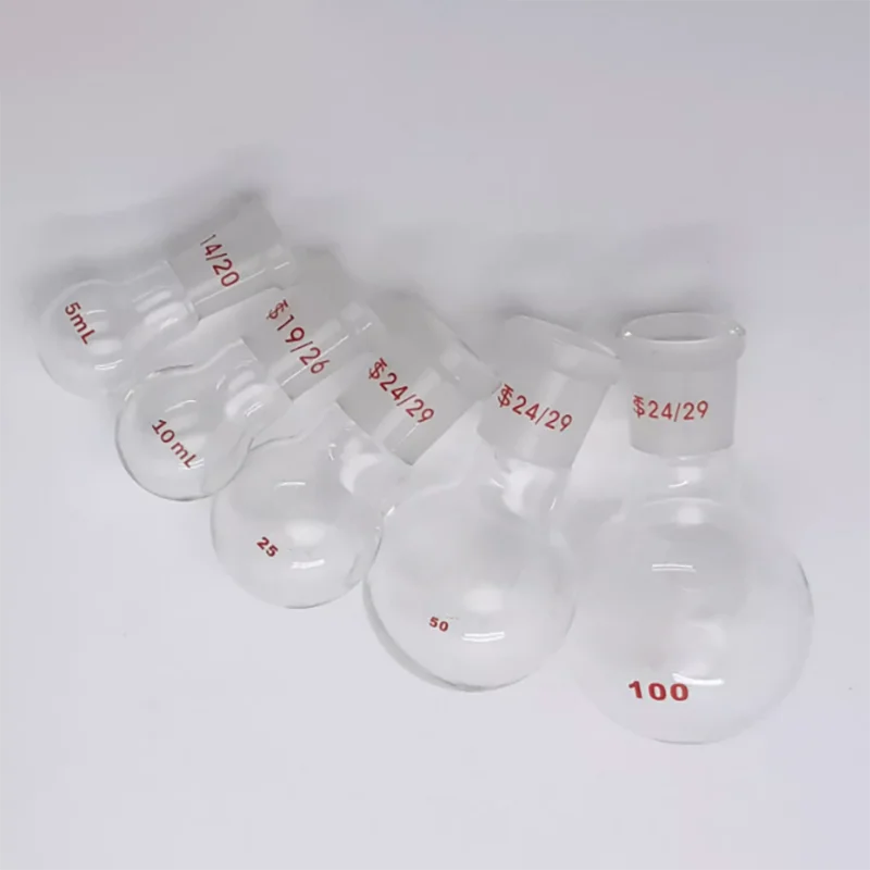 

Single-mouth round bottom flask Label Single-mouth flask 24# 50ml100ml150ml250ml500ml1000ml2000ml