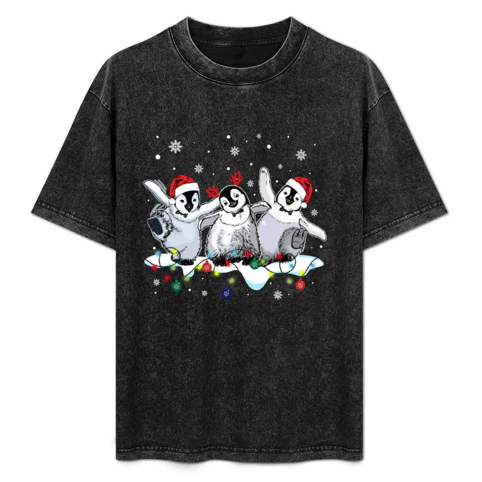 

Best Christmas Light Santa Penguins Penguin Lovers Xmas Vacation T-Shirt cheap stuff croswit shirt man cute tops t shirt men