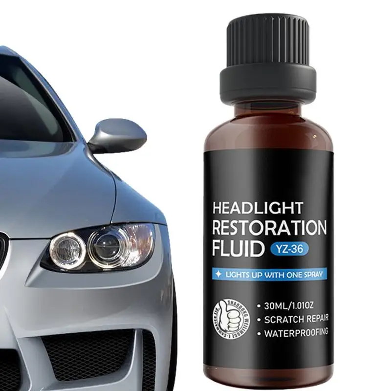 

Car Headlight Restoration Liquid 30ml Automobile Headlight Lens Polish Repair Liquid Lens Polisher For Repair Headlight