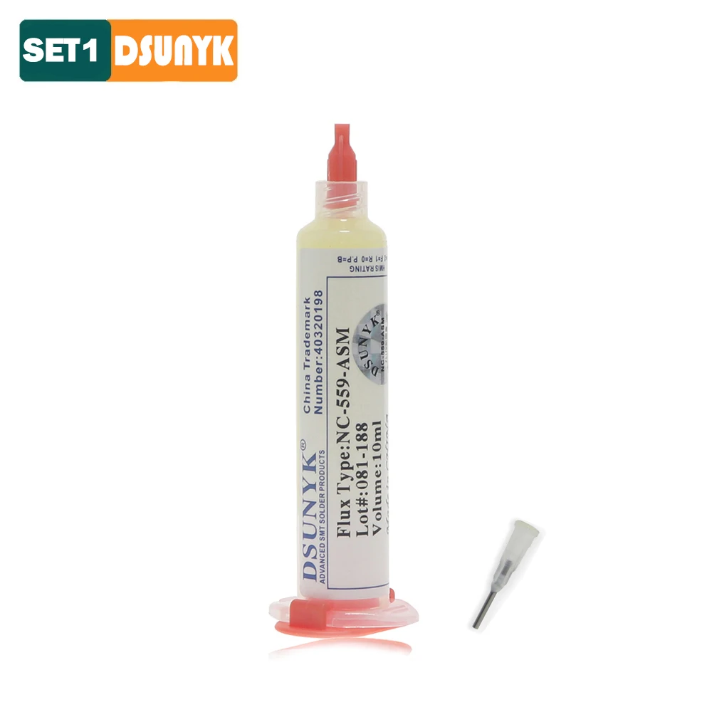 Original NC-559-ASM 10cc Flussmittel ohne sauberen Flussmittel zum Löten SMD BGA Reballing Löten Schweißen Flussmittel Lötpaste