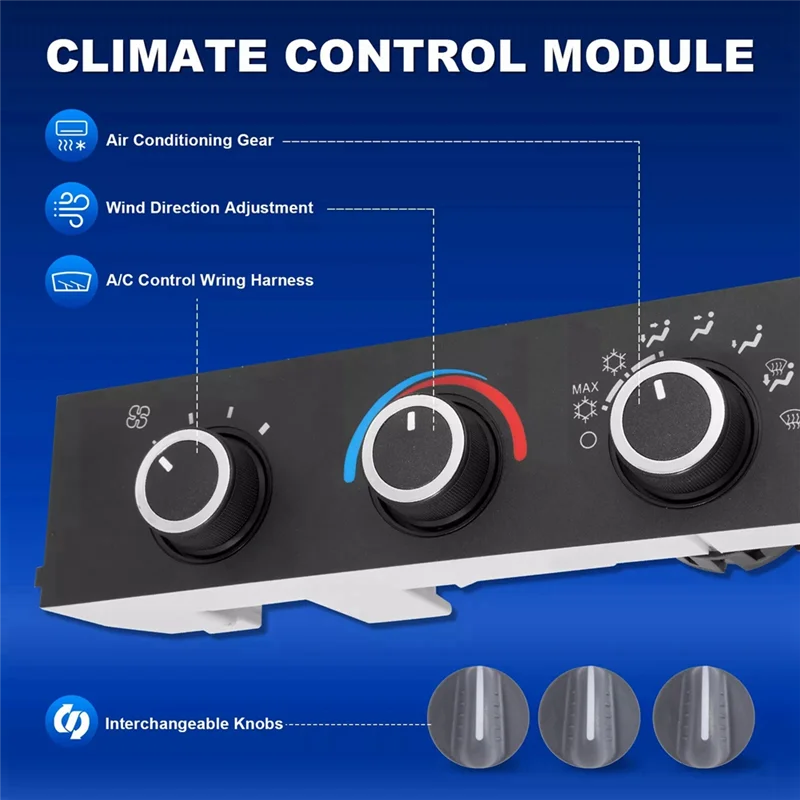 تتجه 599-217 وحدة لوحة التحكم في المناخ HVAC للسيارة لجي إم سي اكسبرس 2500 3500