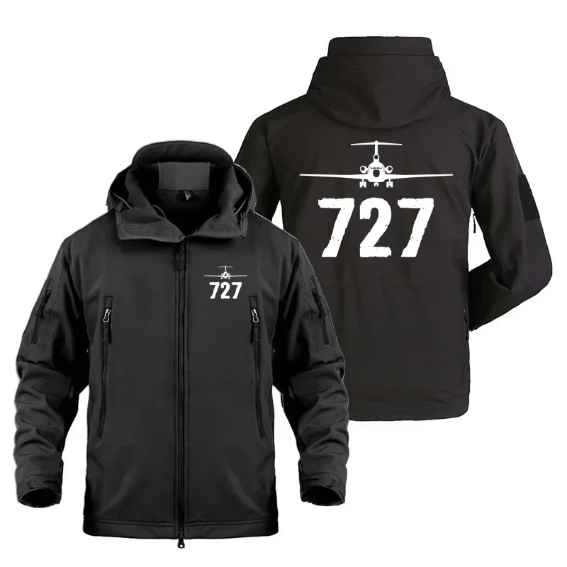 

Men's Fleece Warm SoftShell Zipper Tactical Shark Skin Pilots Aviation Aircraft Outdoor Military 727 Man Coats Jackets