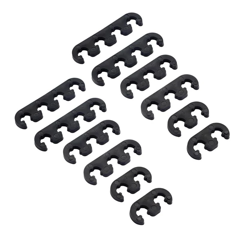 A96E-Ignition Spark Plug Wire Holder 12PCS Spark Plug Wire Separator For 7Mm 8Mm 8.5Mm 8.8Mm Wires, Engine Wire Loom