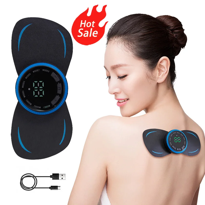 

Neck Massager EMS Muscle Stimulator Electric Cervical Massage Patch Low Frequency Pulse Massage Pads Pain Relief Relaxation Tool