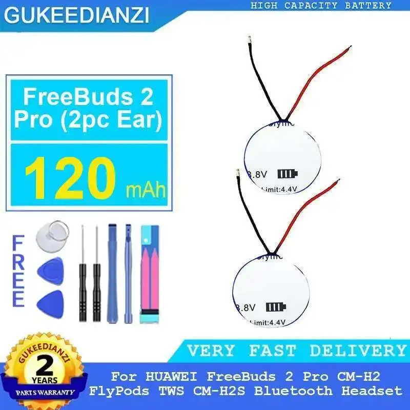 

Earphone Battery 120Mah For Huawei Freebuds 2 Pro CM-H2 Flypods Tws CM-H2S Bluetooth Headset 2Pc
