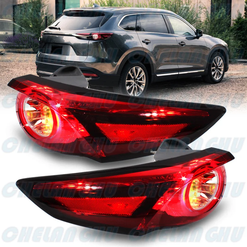 

LED Tail Light For Mazda CX-9 2016 2017 2018 2019 2020 2021 2022 2023 US Version 1 Pair Outer Side Rear Lamp Brake Lights