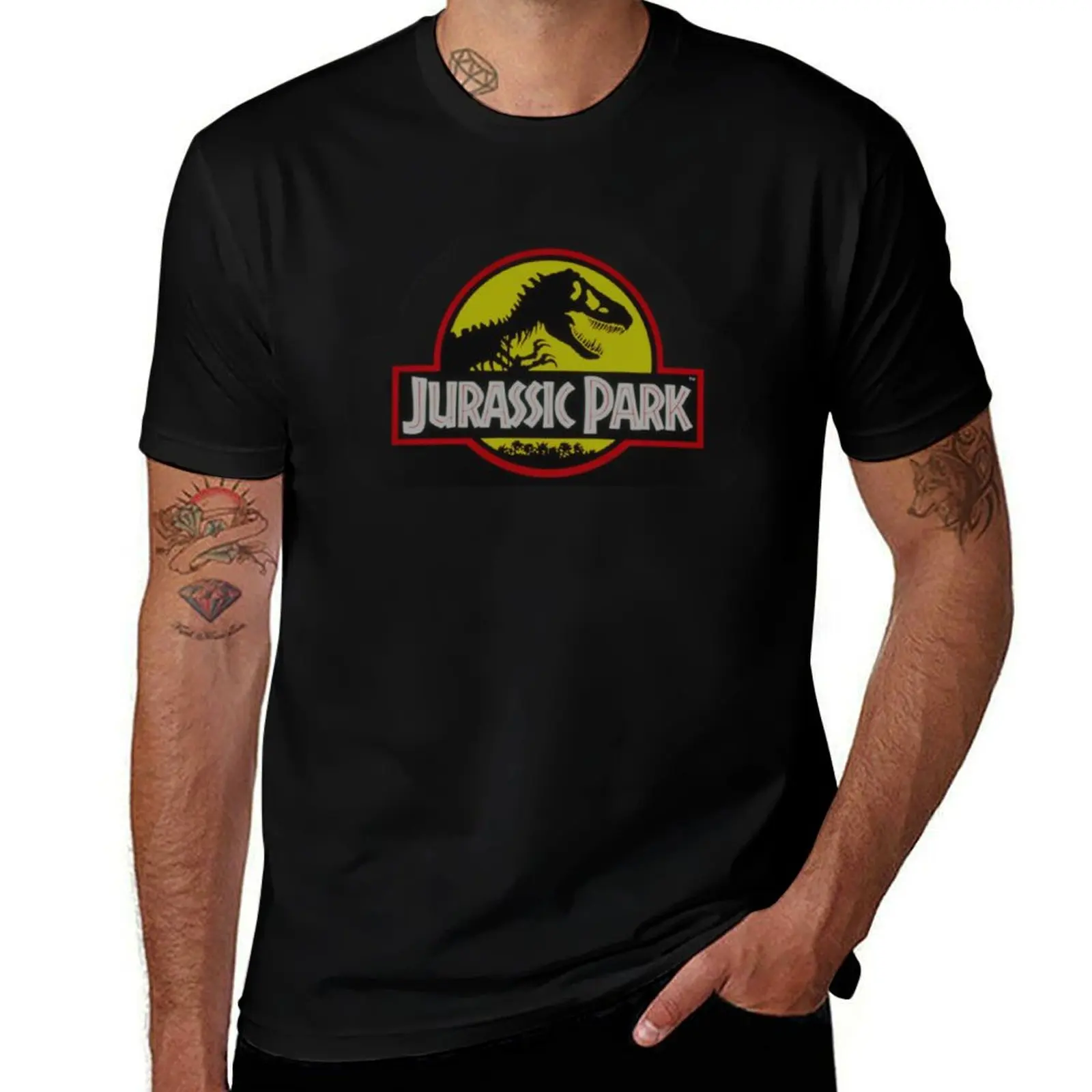 JURRASIC LOGO T-Shirt vintage Blouse sweat customs design your own mens plain t shirts