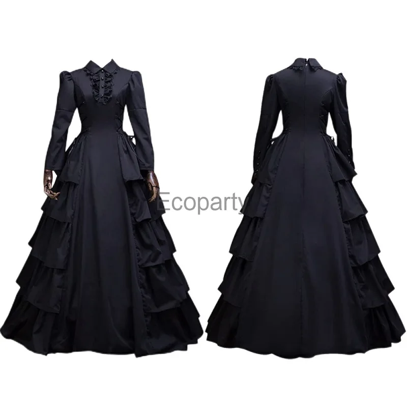 Halloween Medieval Dress Victorian Cosplay Costumes Women Palace Carnival Party Ball Gown Disguise Princess Female Vestido Robe