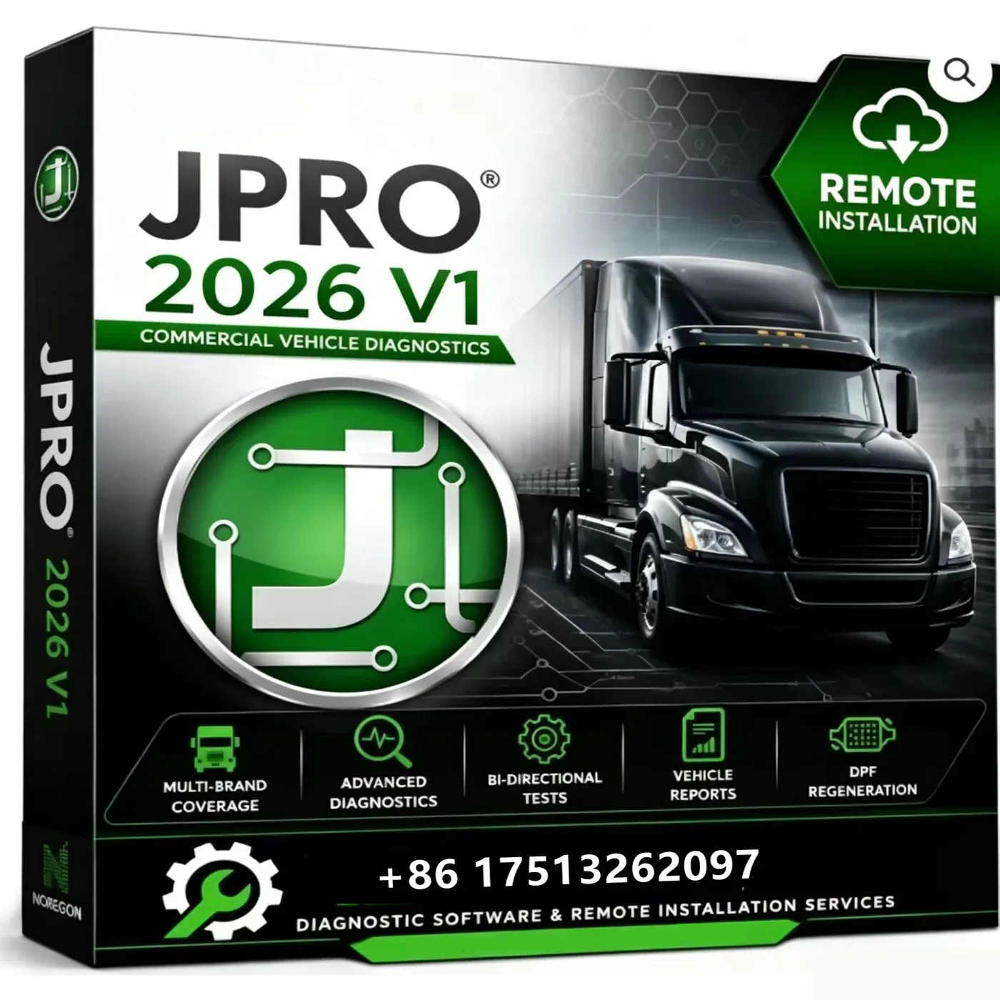 JPRO 2026 V1 Commercial Fleet Diagnostics 2026 V1 + Unlocked Keygen + Free Help Install + Install Video