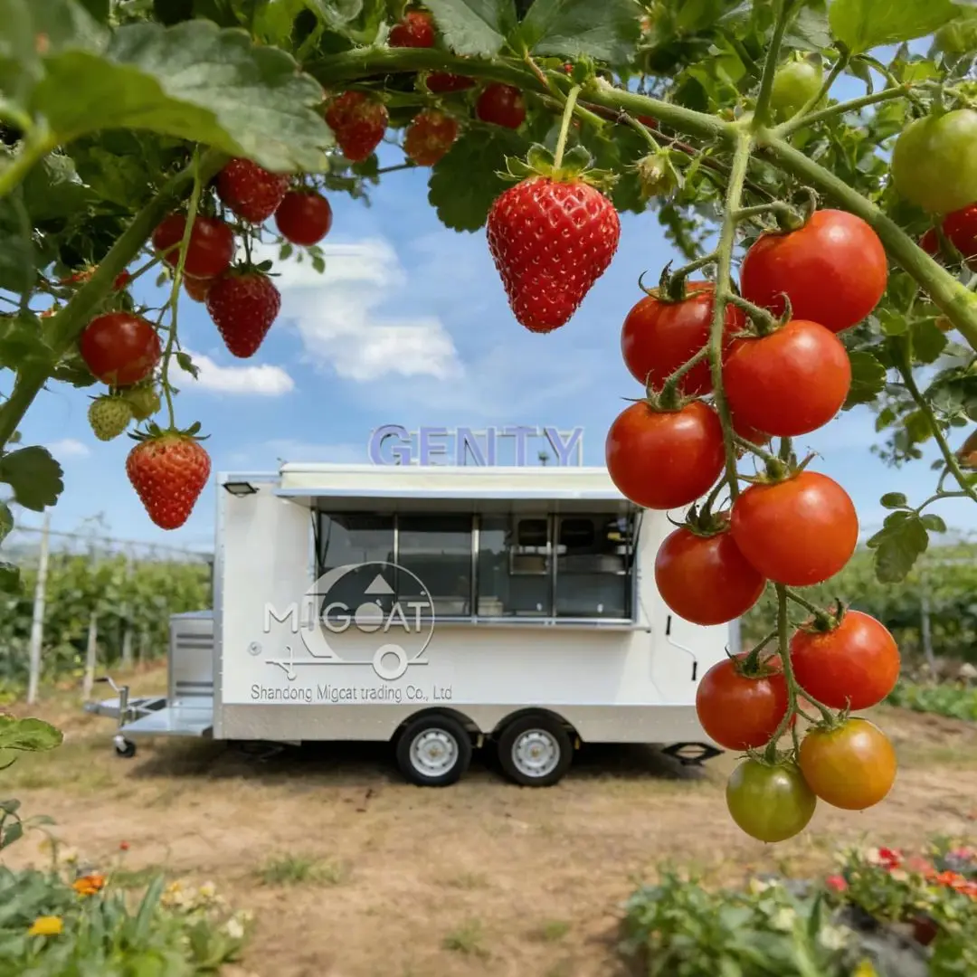 

Настраиваемый мобильный кухонный прицеп для еды, полностью оборудованная торговая тележка для уличного барбекю, закусок, бизнеса