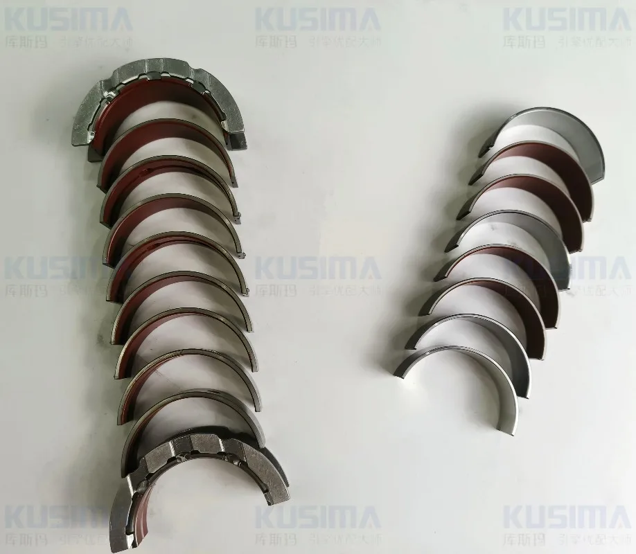 OEM Quality N47 Red Coating Diesel Engine Crankshaft Bearing Con Rod Big End Bearing Set for BMW N47D20 11217802643 STD 025 050