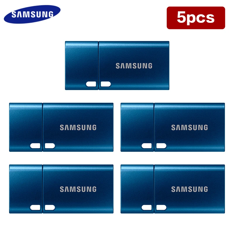 

5PCS SAMSUNG USB 3.1 Type-C Flash Drive 64GB 128GB 256GB Memory Stick Up to 400Mb/s Original Pen drive U disk for phone PC