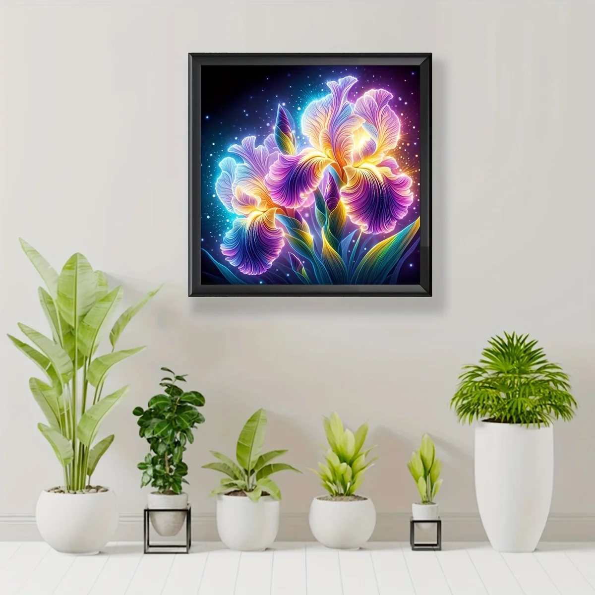 1 Set 40x40cm-15.7x15.7inch, 11CT/14CT bedruckter Stoff Kreuzstich DIY-Set, große Größe, Geschenkset – Detail 5