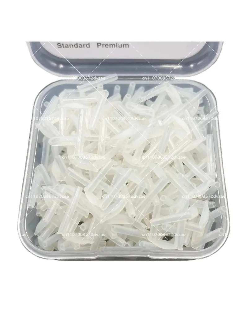 Badminton Racket U-shaped Grommets & Eyelets  Black   Clear    White Pack