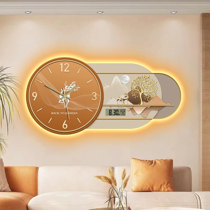 Digital Battery Led Wall Clock Nordic Design Hands Minimalist Luminous Digital Clock Modern Living Room Reloj De Pared Furniture