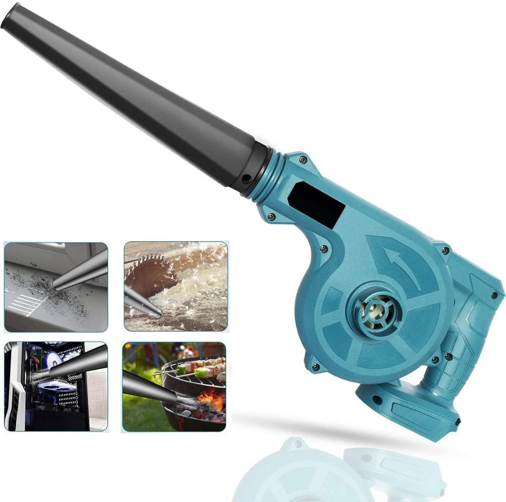 ZSQHET Amityke Rechargeable Blower Makita 18V Battery Dedicated Cordless Blower Air Flow Adjustment Vacuum Cleaner Electric Tool