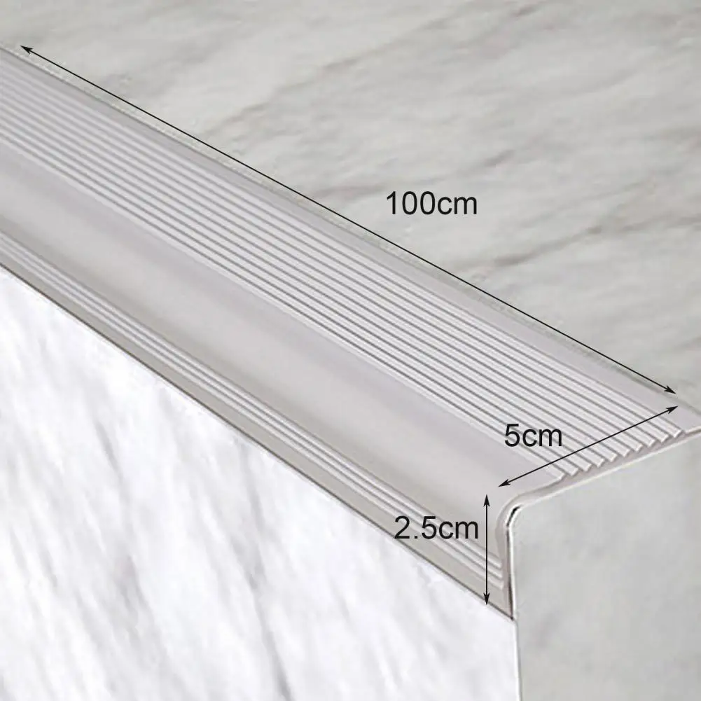 Self-adhesive Stair Edge Protectors Non-slip Stair Edge Protector Waterproof Pvc Strip for Indoor/outdoor Stairs Self-adhesive