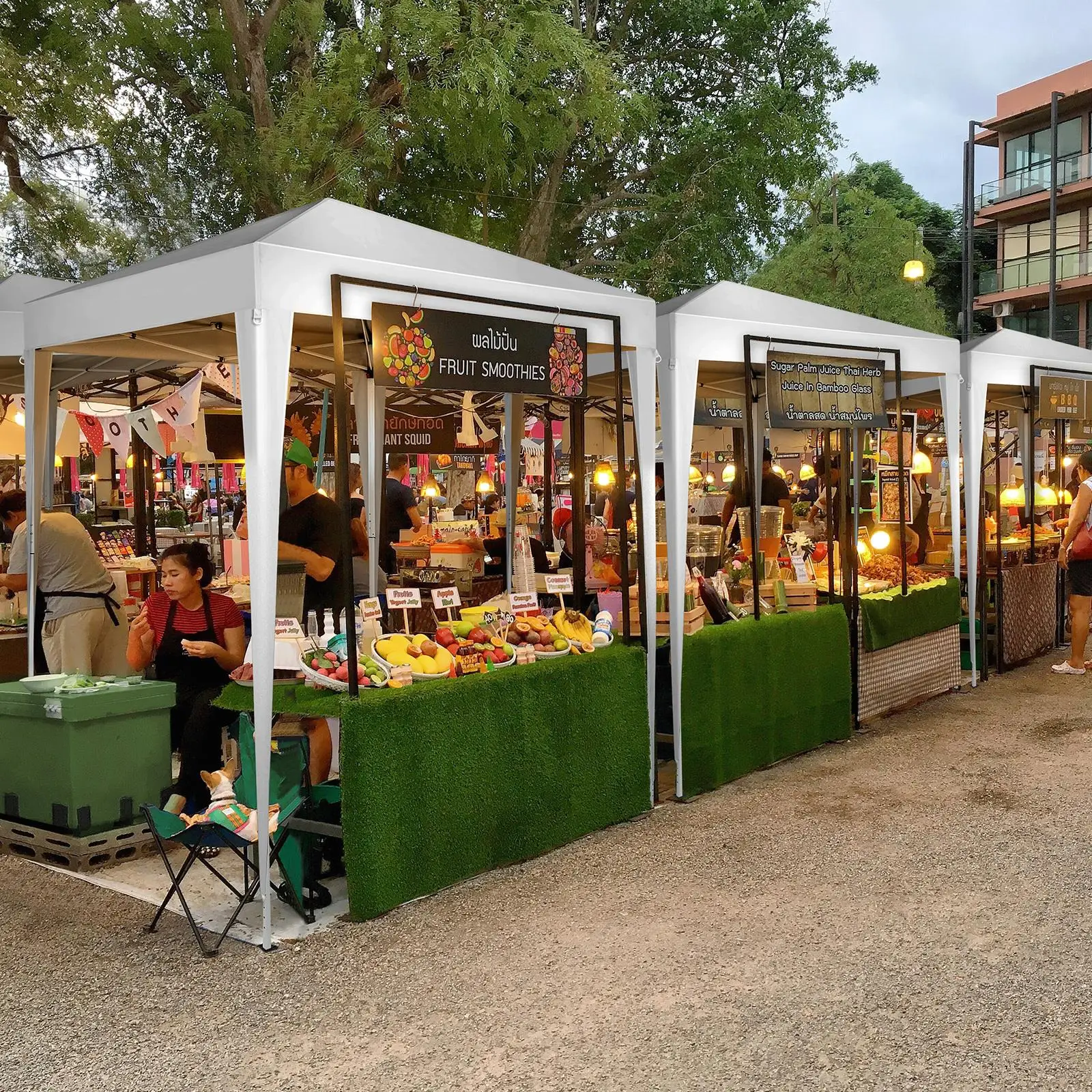 6.5x6.5ft Outdoor Canopy Shelter for Patio, Garden, Events & Camping - Durable Waterproof Awning