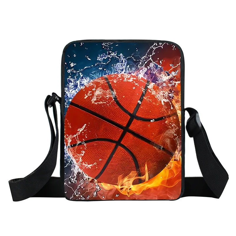 Basketball Student Trendy Cool Hanging Bag Sports Style Crossbody Bag Multi functional and Versatile Tutorial Bag Simple