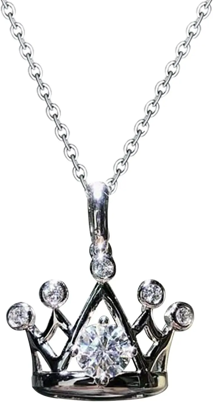 

Lady Crown Zircon Necklace Necklace Pendant Zircon Lady Necklace Crown Pendant Necklace Necklaces & Necklaces