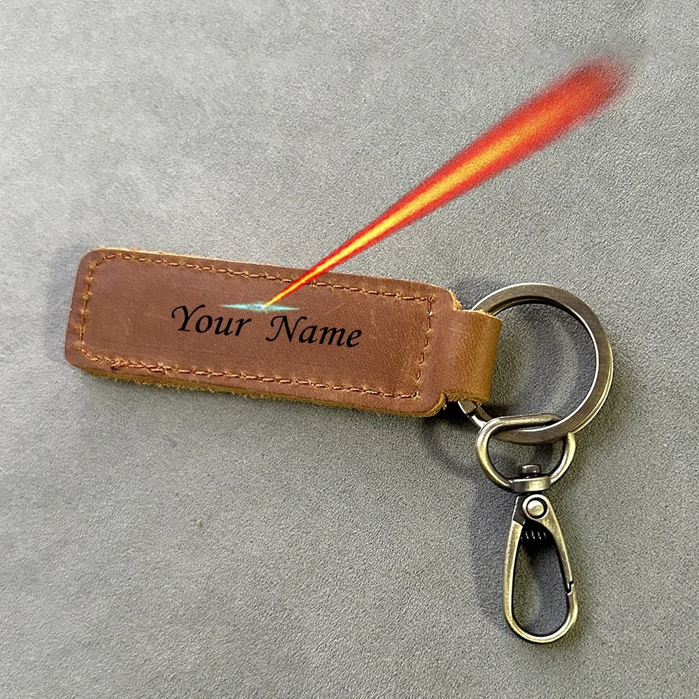 Personalized Keychains with Name Genuine Leather key chain for Key and  Straps Leather Charm Key Organizer