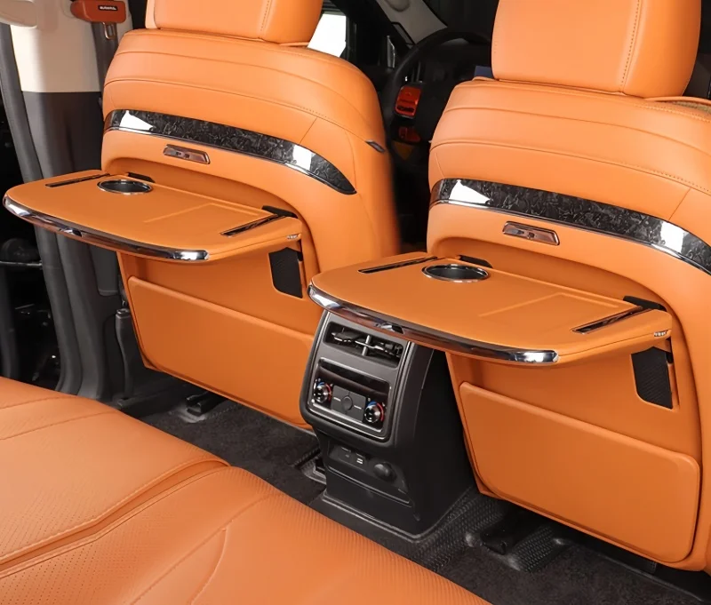 

Car Seat Rear Multifunctional Small Table Fit for Haval H9 2024 Auto Office Desk with Atmosphere Light Interior Accessories