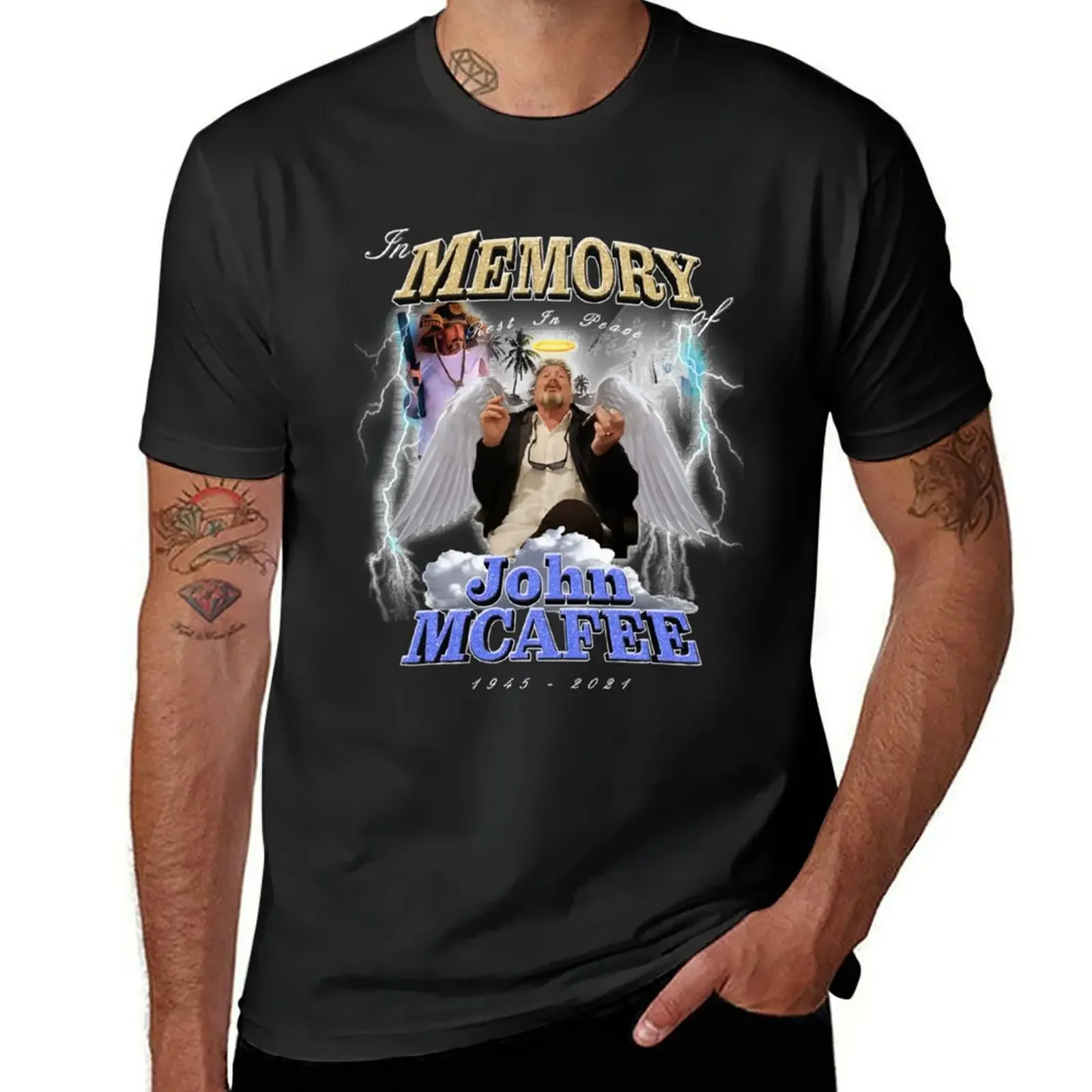 

Rest in Peace John McAfee T-Shirt sublime plain designer t shirt men