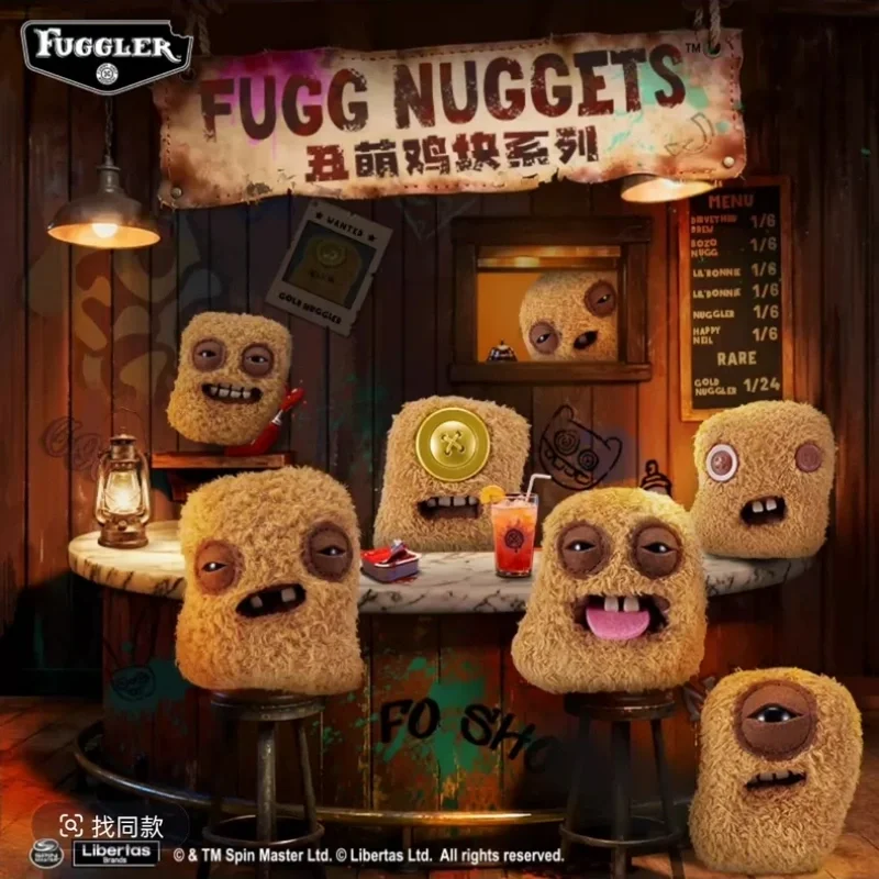 

Presale Original Fuggler Fugg Nuggets Series Plush Keychain Backpack Ugly Teeth Monster Bag Charm Key Ring For Bag Decoration