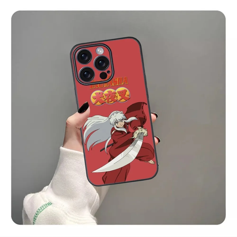 I-Inuyasha Cool Anime Phone Case For iPhone 16 15 14 13 12 11 PRO MAX PLUS Mini TPU Soft to Skin-friendly case