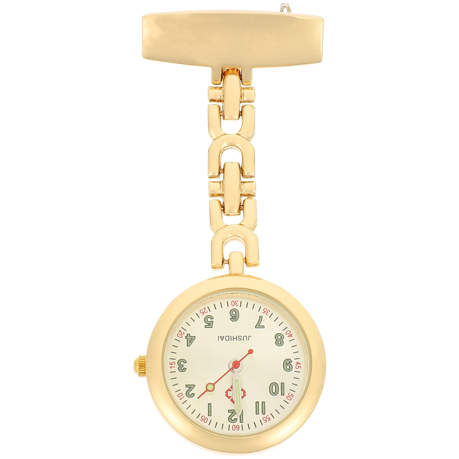 Nurse Glow in The Dark Pocket Watch Luminous Alloy Hanging Chest Clip on Watch Accurate Practical Gift Nurse Watches for Women