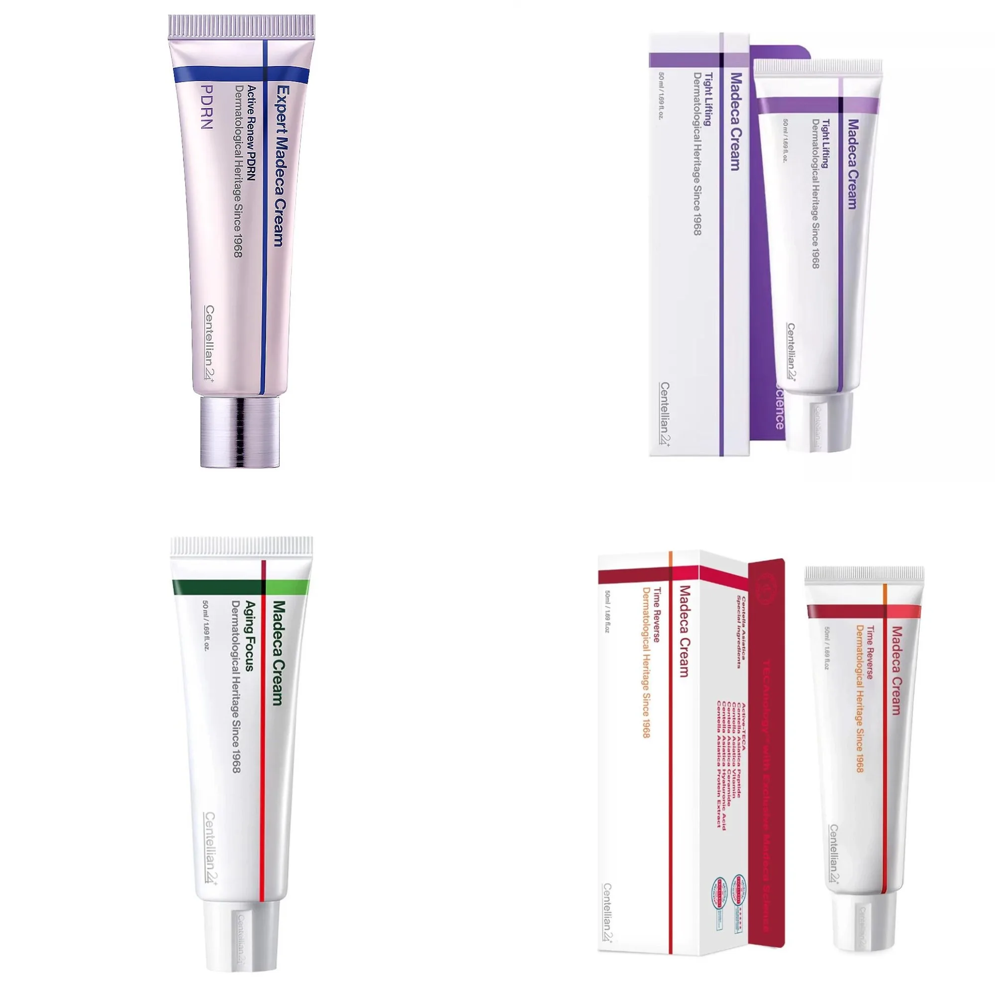 1/4pcs PDRN Centellian 24 Moisturizing Hydrating Face Cream 50ml Strengthen Skin Barrier Under Makeup Glow Smoothness SKIN CARE