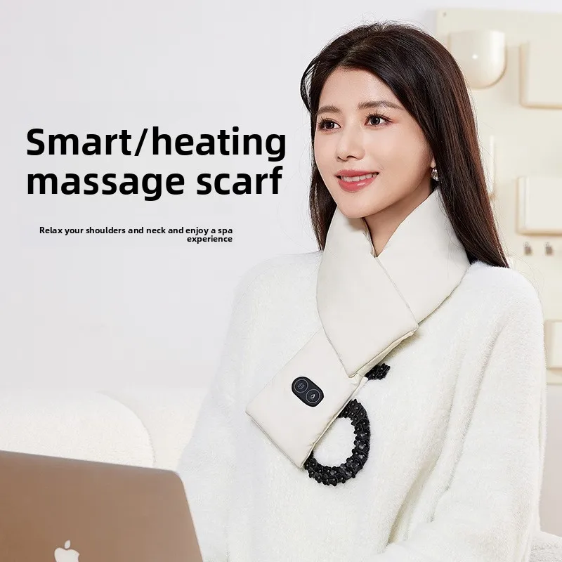 

Умный шарф с USB-подогревом и теплом матки, зимняя грелка для шеи и талии 3-в-1, регулируемая температура и портативность