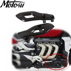 For Triumph Rocket III 2020 2021 2022 Real Carbon Fiber Side Bottom Guard Board Fairing Gloss Matt