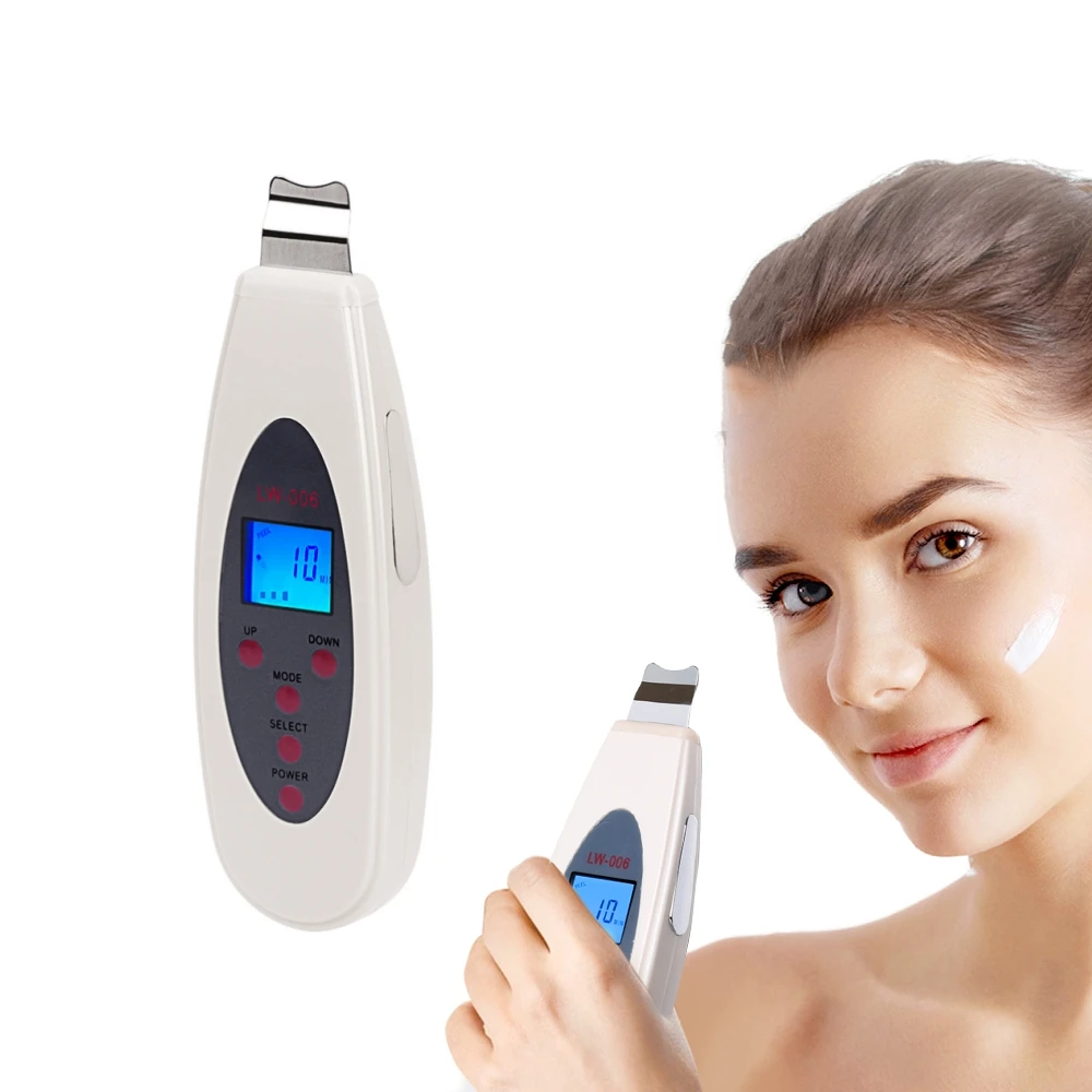 

Ultrasonic Deep Face Facial Scrubber Cleaner Cleaning Machine Skin Peeling Blackhead Removal For Pore Cleaner Face