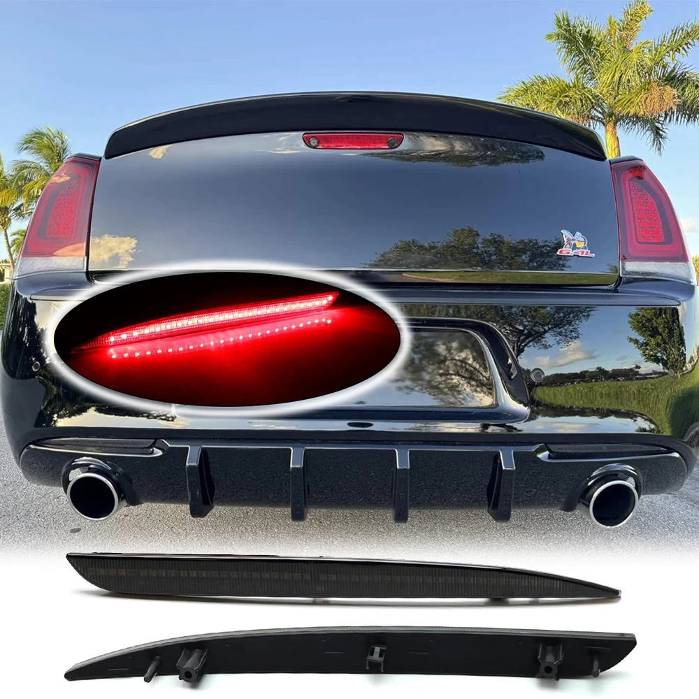 

Smoked Lens Red LED Rear Bumper Brake Light for Chrysler 300 Touring C Platinum Auto Parts Accessories