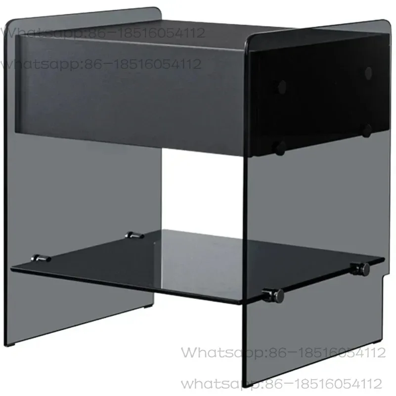 

Простая прикроватная тумбочка, современная черная модная прикроватная тумбочка, роскошная спальня для дома