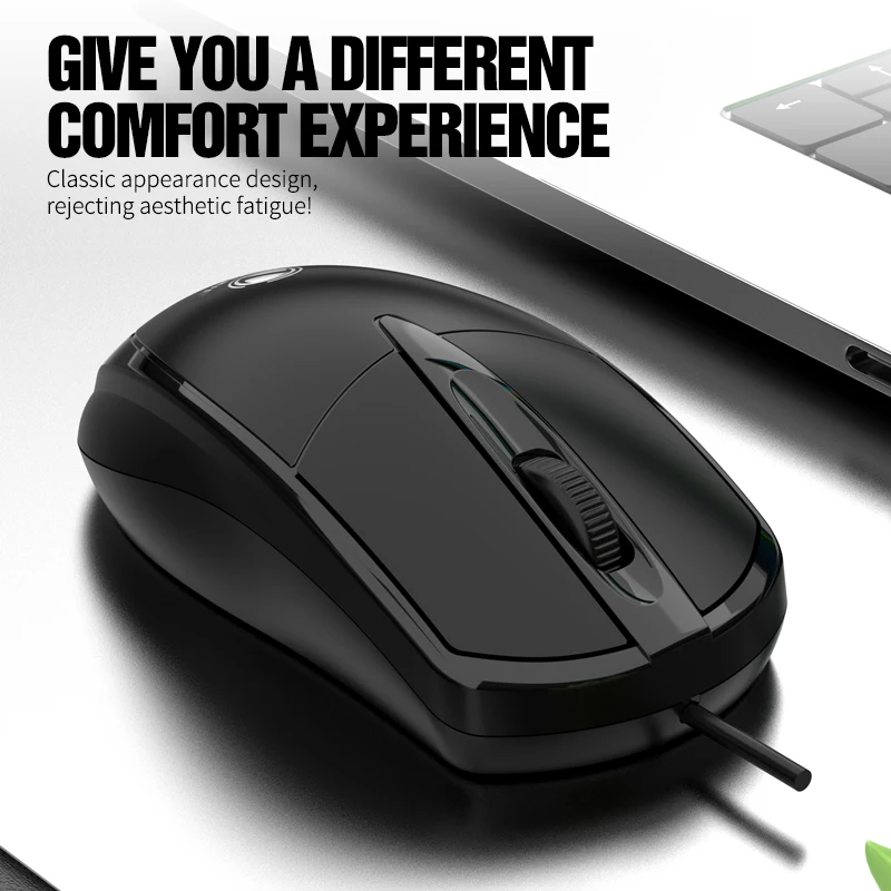 301 Wired Mouse Office Gaming Desktop Computer Laptop Business Mouse USB Optical Mouse