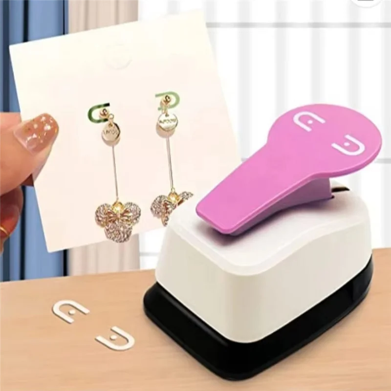 A84X-ต่างหูการ์ดHole Punch DIYต่างหูHole Puncher ScrapbookingกระดาษPunchต่างหูการ์ดPunch Hole Puncher