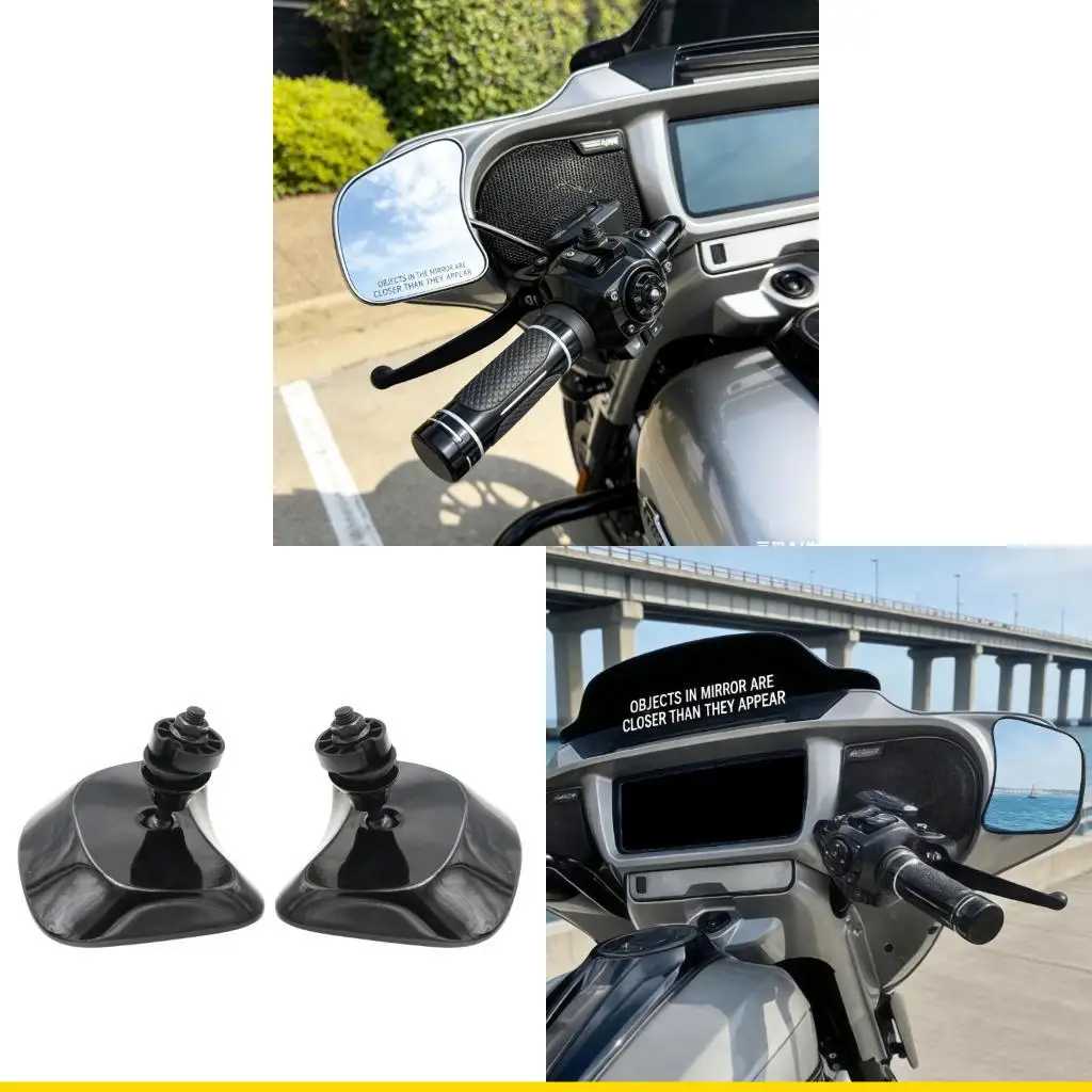 

Зеркало заднего вида мотоцикла с антибликовым покрытием SZCH, широкое поле зрения, противоударная конструкция, легкий монтаж