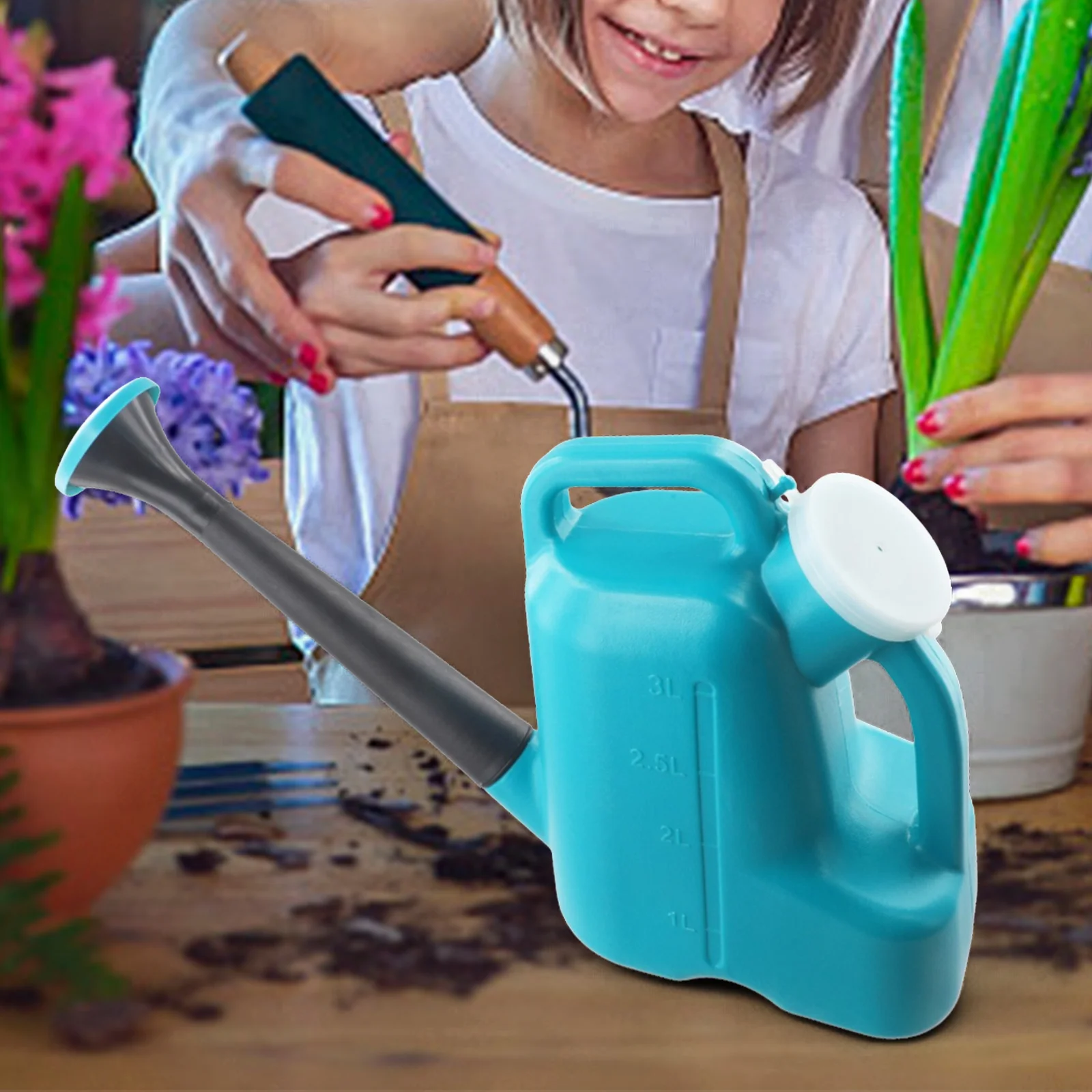 For Plant Care Gardening Watering Can Large Capacity for kettle 3 Liter Capacity Dust Prevention Lid For Indoor Plants