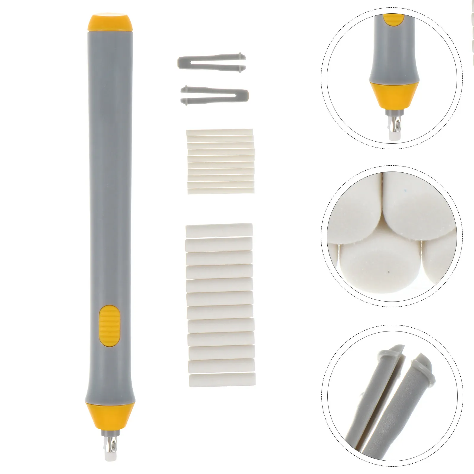 1Set Electric Eraser Portable Auto-Rotate Typo Eraser for Pencil Drawing Painting Fine Craftsmanship Precision Erasing Art