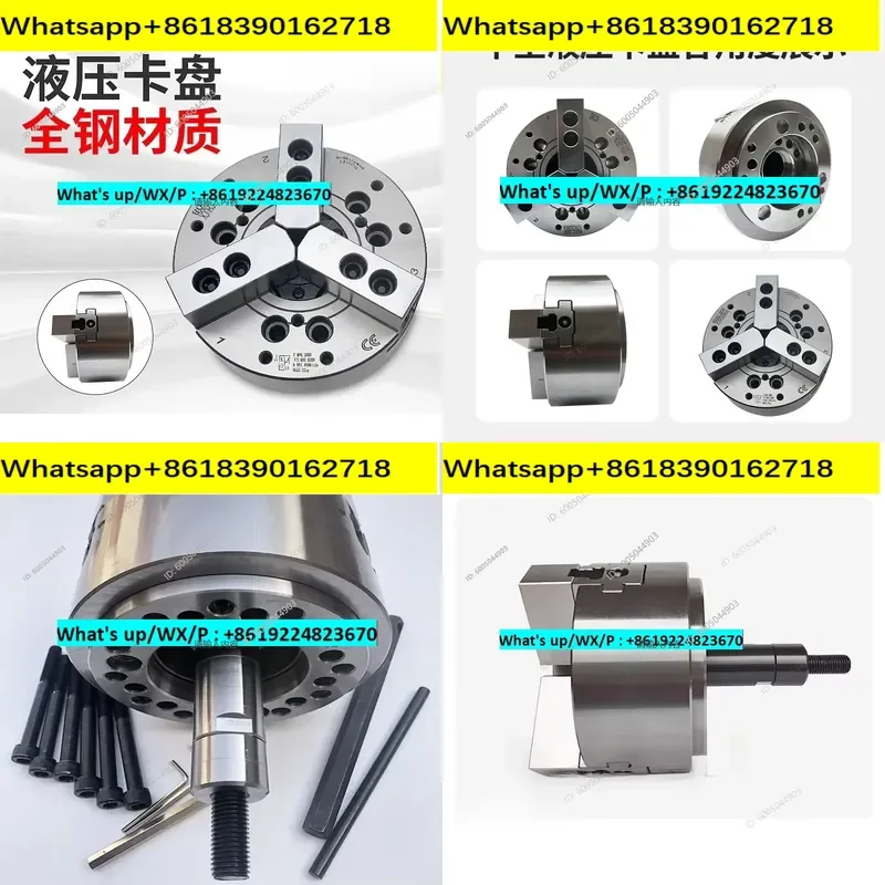 Standard Hollow Solid Hydraulic Chuck Hydraulic Power Chuck 5 6 8 10 12 15 inches, all steel body