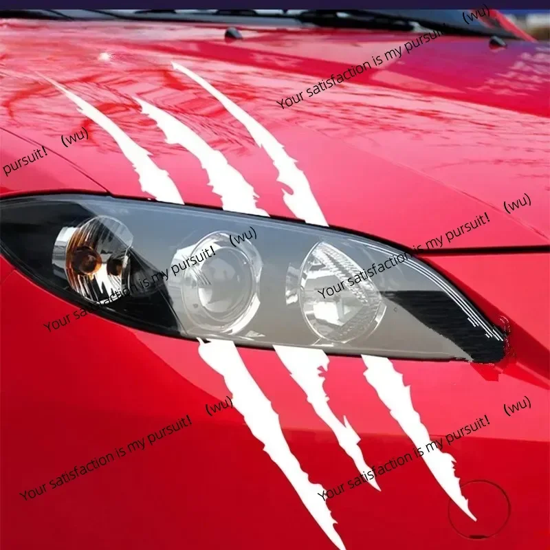 ZOCI-For Auto Exterior Waterproof Vinyl Decal Sticker Reflective Monster Claw Scratch Stripe Marks Headlight Car Accessories
