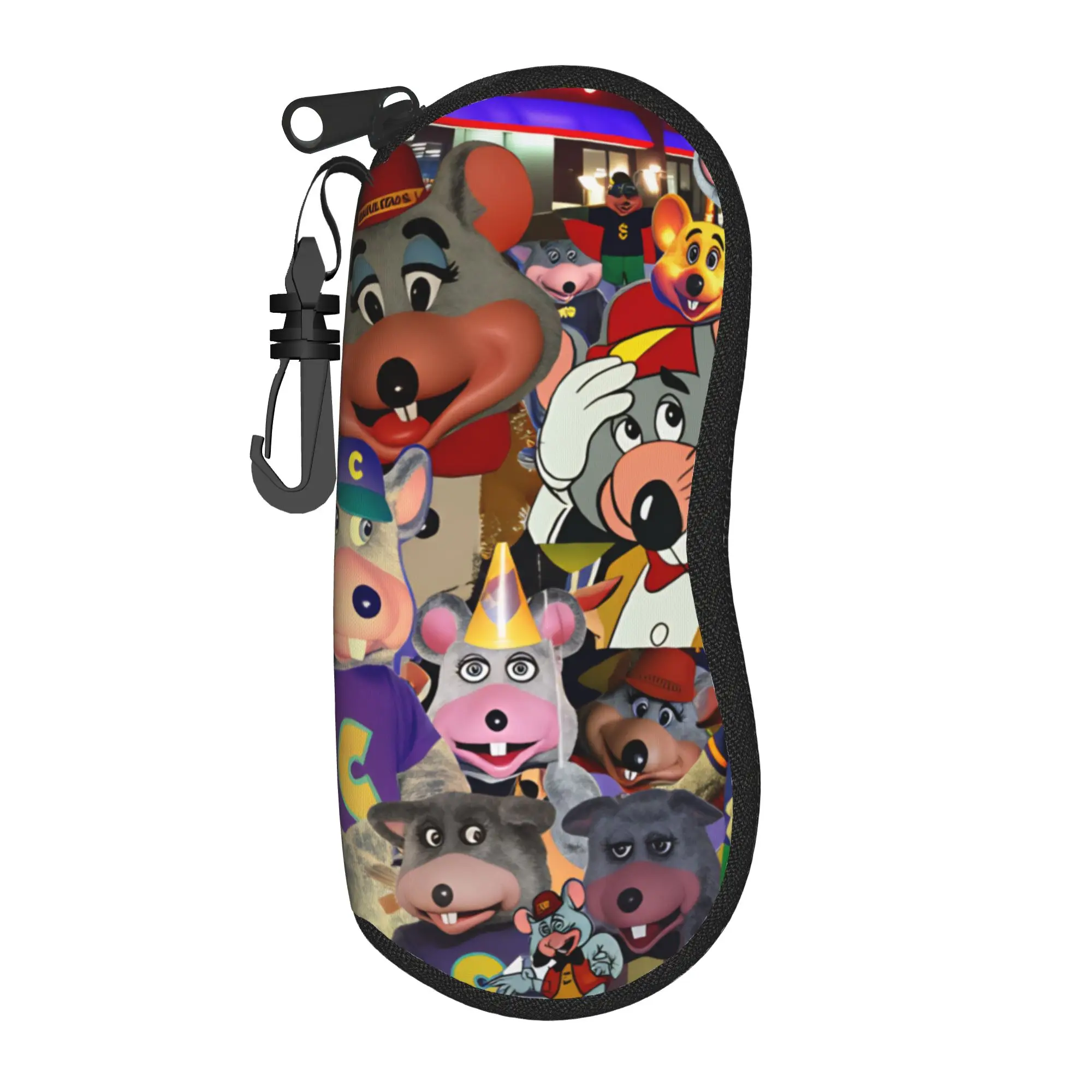 Say Chuck E Cheese Glasses Case Cover  Convenient Sunglasses Case For Men Women Soft Eyewear Box Print Eyeglass Cases Cover