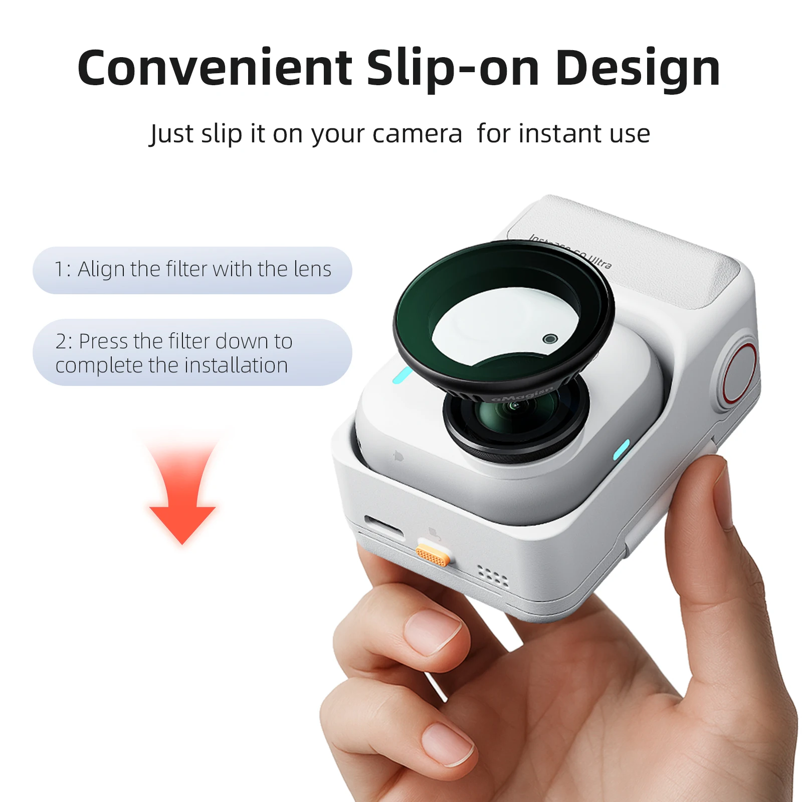 aMagisn Lensfilter voor Insta360 Go Ultra UV CPL ND 8-64 HD Optisch Glas Professioneel Filter voor Insta360 GoUltra Accessoires