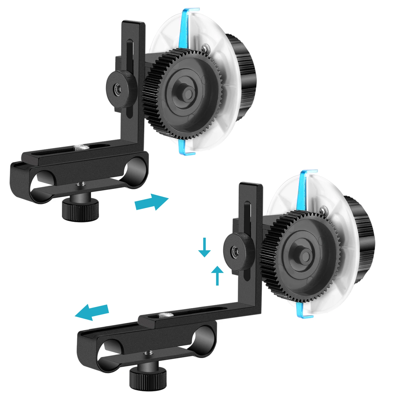 Neewer Follow Focus с ремнем с кольцом передач для Canon Nikon Sony и других зеркальных камер, видеокамер DV, видеоподходит для стержневой пленочной системы 15 мм