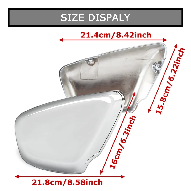 Motorcycle Battery Side Cover Protection Guard Fairing Panel Oil Tank Accessories For Yamaha XV700 750 1000 1100 Virago 1984-UP