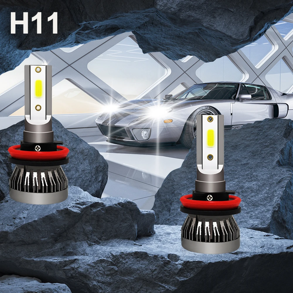 

For GMC Sierra 2500 3500 HD 2017-2020 New H11 9005 LED Headlight Kit Combo Bulbs High/Low Beam 6000K Super Bright White